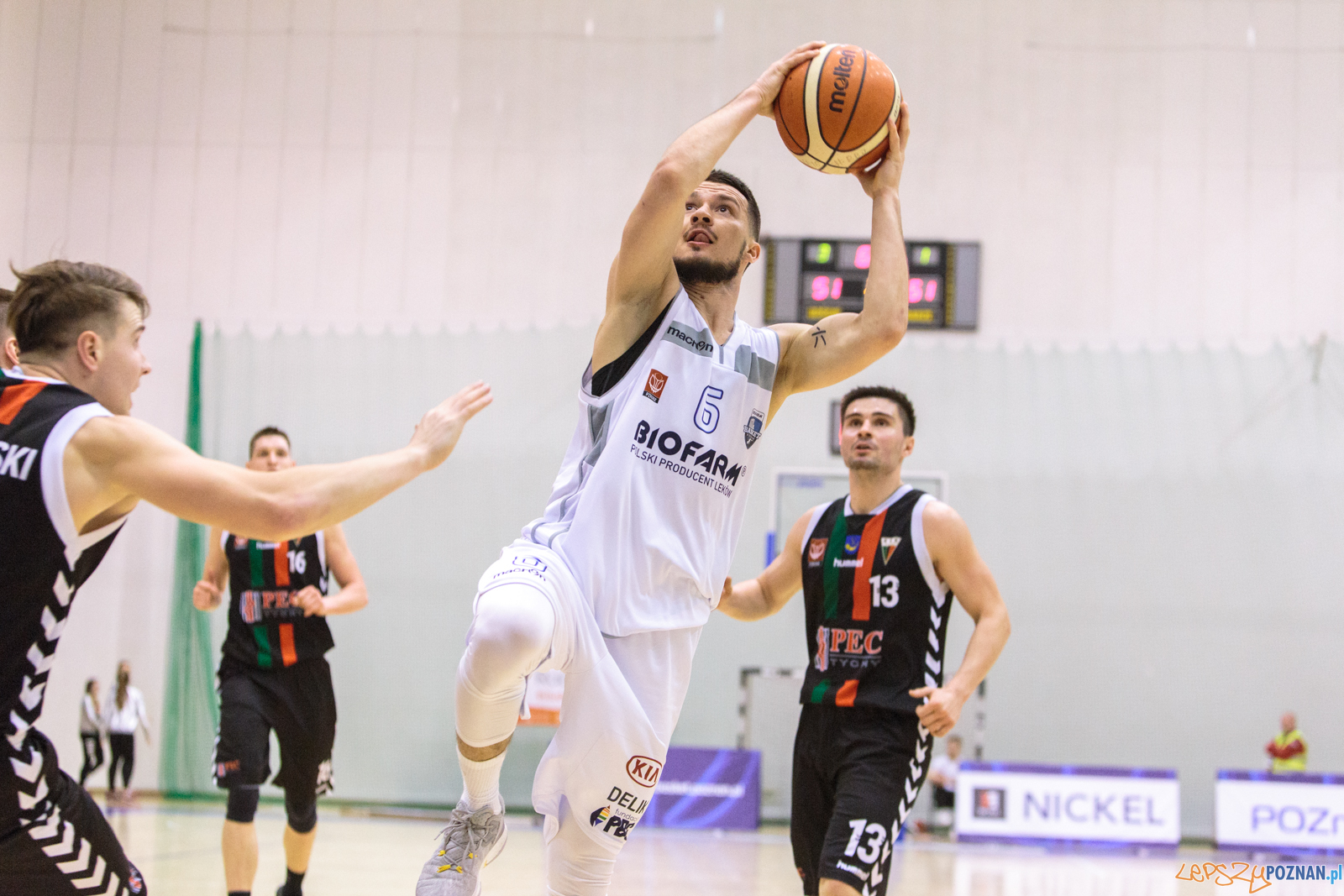 Biofarm Basket Poznań - GKS Tychy 87:93 - Poznań 27.01.2018 r.  Foto: LepszyPOZNAN.pl / Paweł Rychter