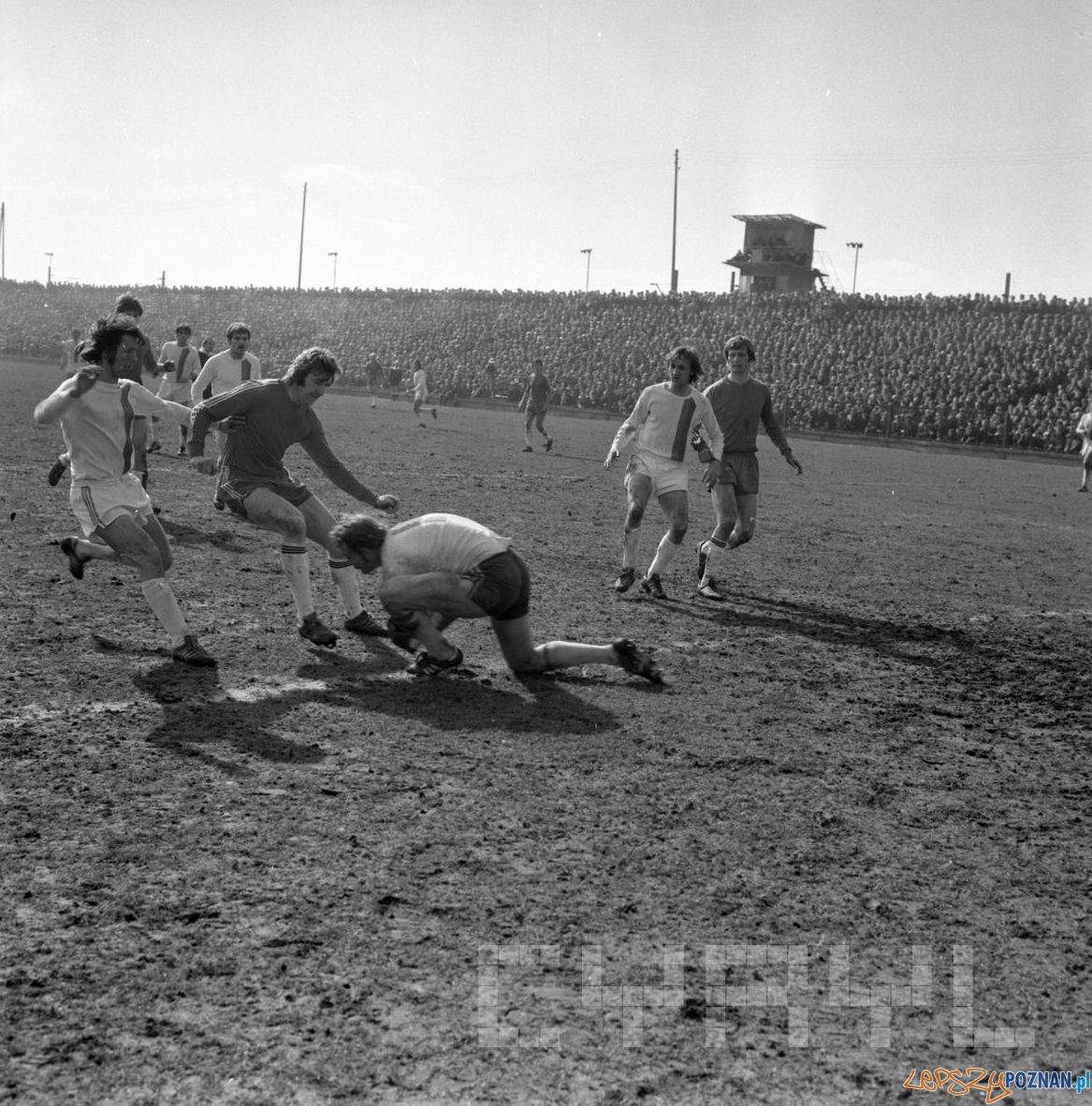 Debiec stadion Lech Poznan Stal Mielec 12.03.1978 S.Wiktor Cyryl (1)  Foto: Stanisław Wiktor / Cyryl