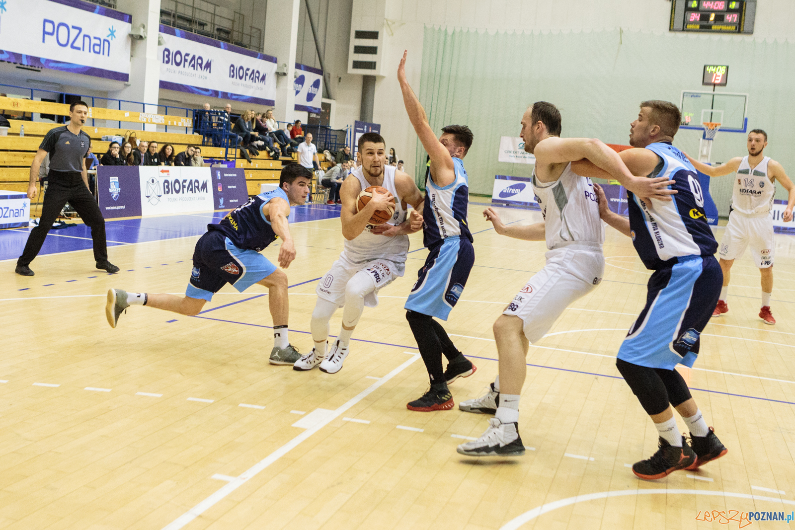 Biofarm Basket Poznań - Zetkama Doral Nysa Kłodzko 73:43 - Poz  Foto: LepszyPOZNAN.pl / Paweł Rychter