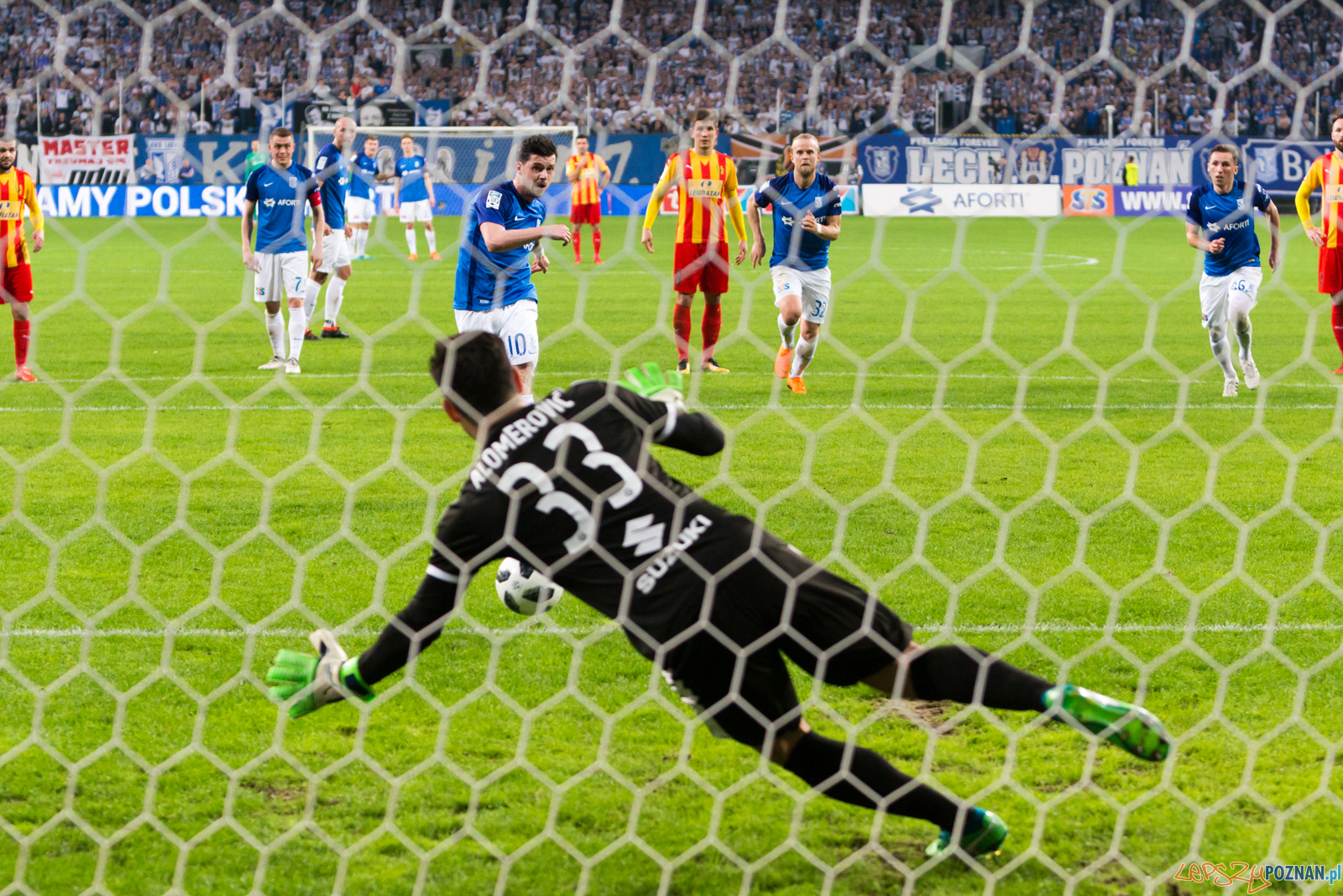 Lech Poznań - Korona Kielce (Darko Jevtić, Zlatan Alomerović)  Foto: lepszyPOZNAN.pl/Piotr Rychter