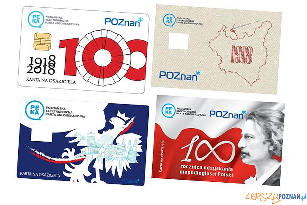 Karty PEKA na okaziciela 100 lat niepodległości Polski  Foto: ZTM / materiały prasowe