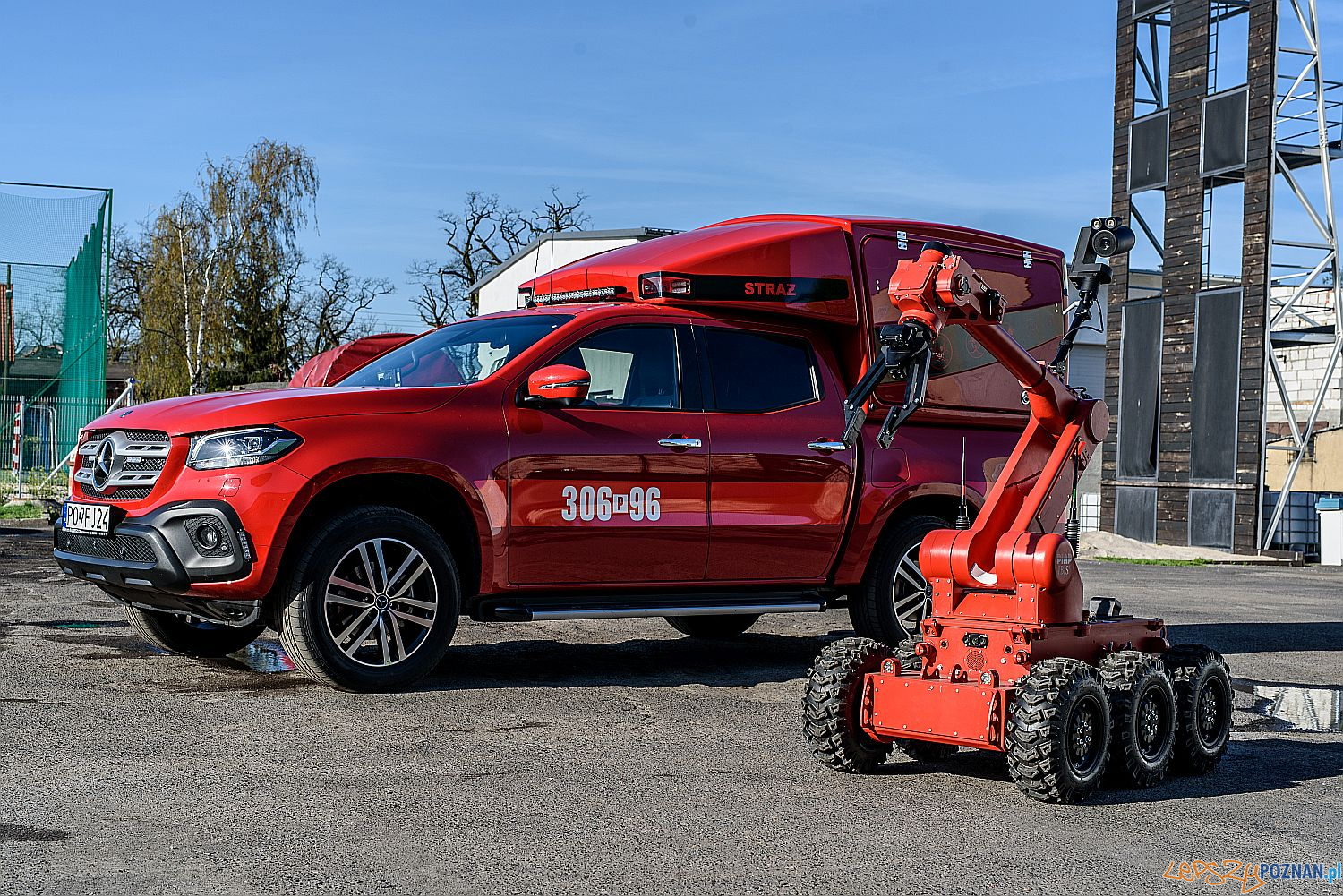 Pierwszy robot na służbie w Państwowej Straży Pożarnej w Wielkopolsce  Foto: KW PSP Poznań