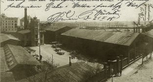 Strzelecka 1905-9 - Fabryka Machin i Urzadzen Rolniczych- kantor Cegielskiego  Foto: fotopolska