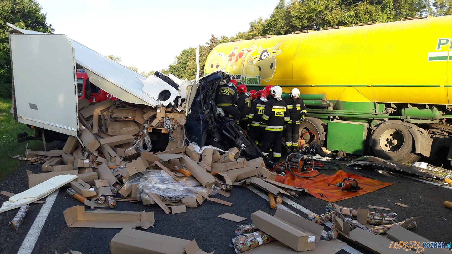 Kierowca zginął w wypadku w Trzemesznie  Foto: trzemeszno24.info
