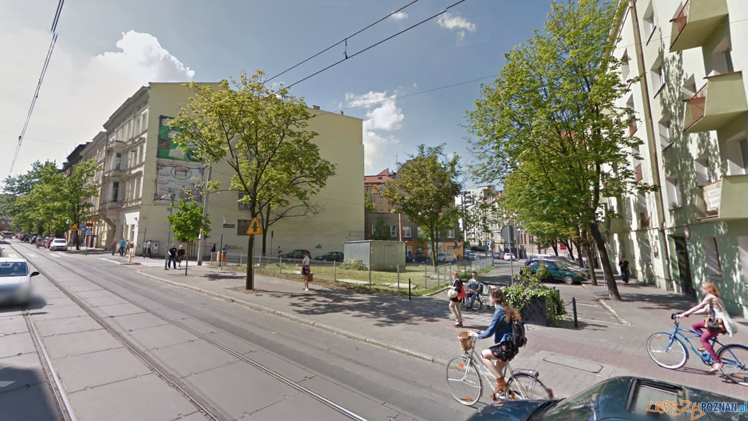 Działka przy ul. Feliksa Nowowiejskiego  Foto: Google Street View