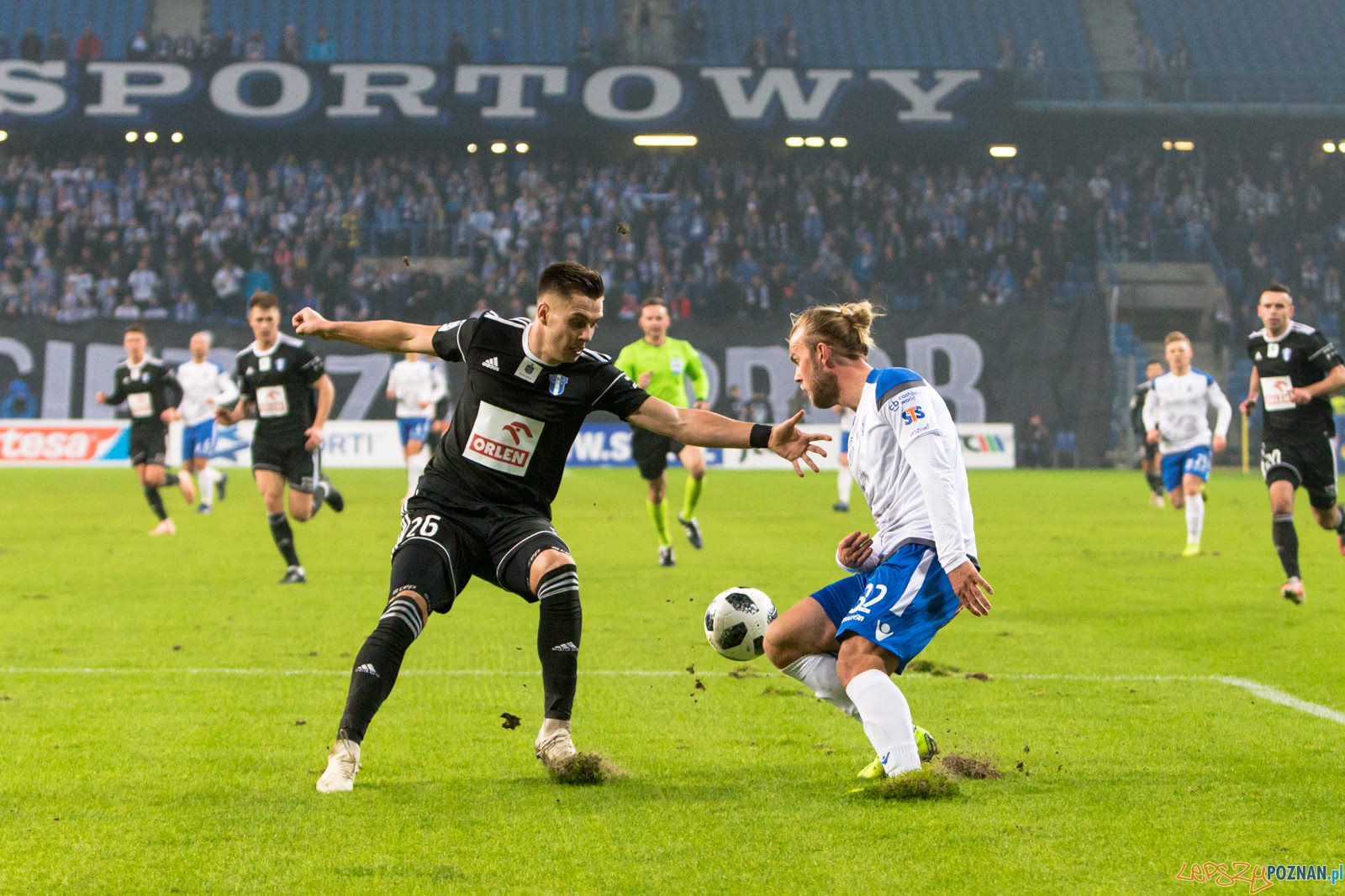 Lech Poznań - Wisła Płock (Christian Gytkjaer, Igor Łasicki)  Foto: lepszyPOZNAN.pl/Piotr Rychter