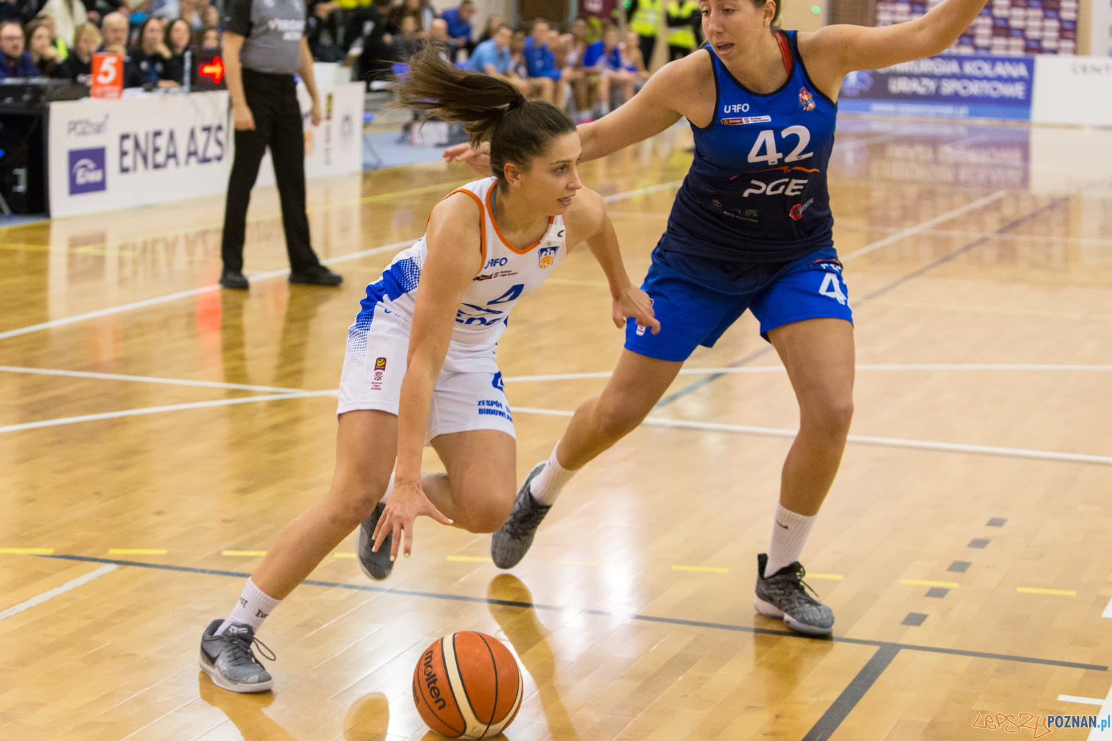 Basket Liga Kobiet: Enea AZS Poznań - PGE MKK Siedlce 85:88 - 0  Foto: LepszyPOZNAN.pl / Paweł Rychter