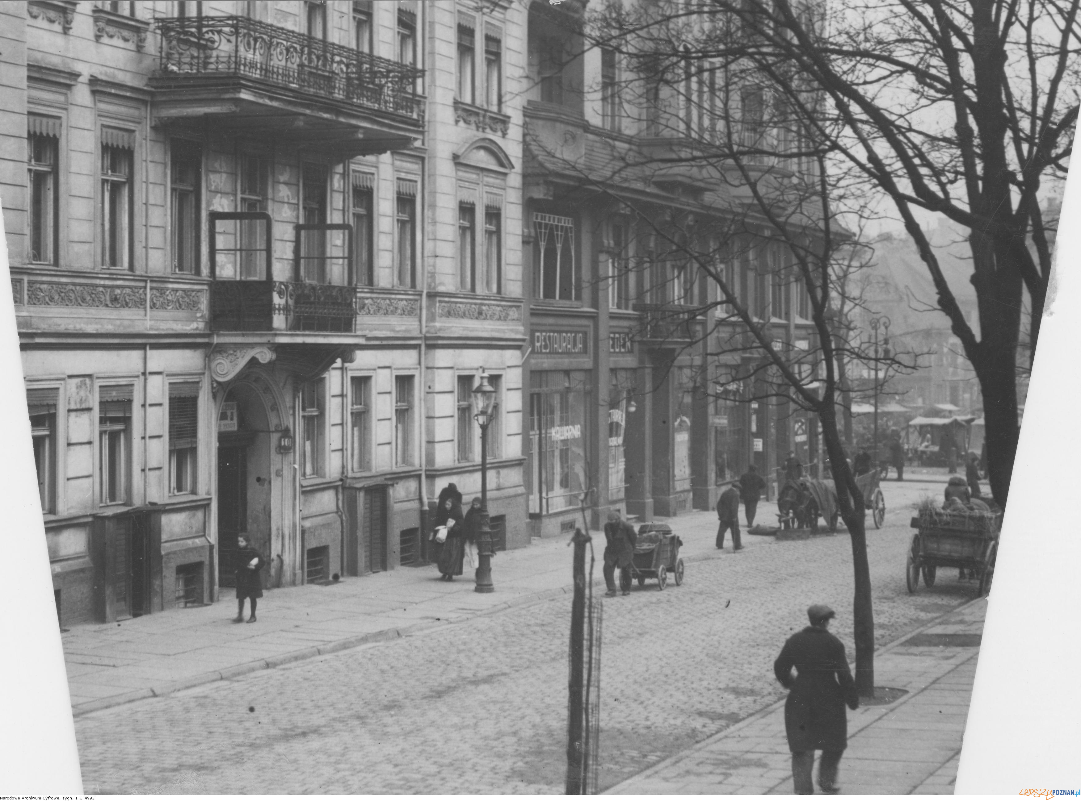 Ul. Działowa -  Restauracja Eden 1933 - 39  Foto: Narodowe Archiwum Cyfrowe / IKC