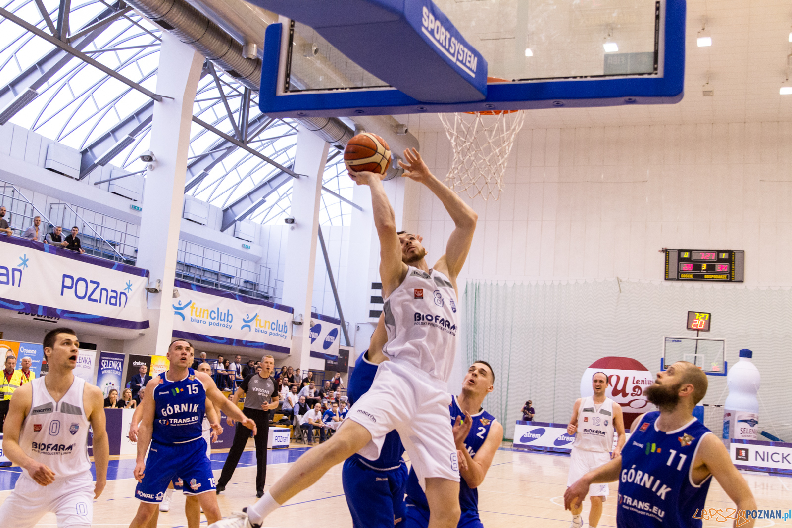 Biofarm Basket Poznań - Górnik Trans.eu Wałbrzych 79:55 - Poz  Foto: LepszyPOZNAN.pl / Paweł Rychter