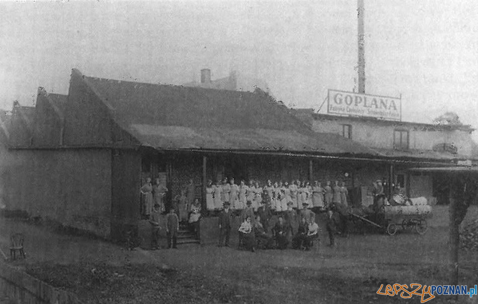 Fabryka Czekolady Goplana przy ulicy Warszawskiej (najstarsza zachowana fotografia z ok. 1914 r.)  Foto: KMP