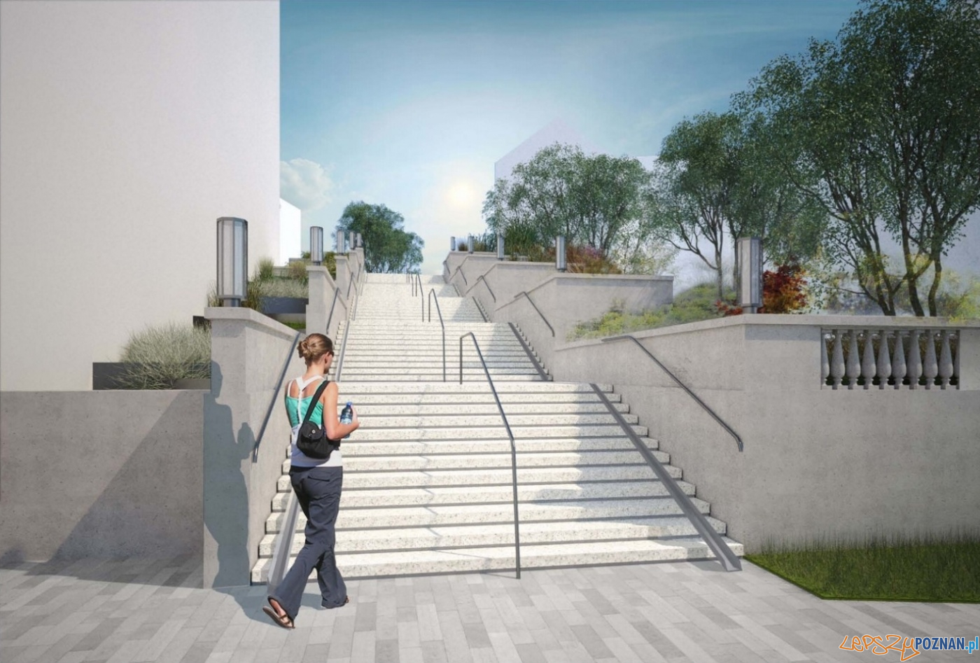 Projekt odbudowy schodów na Wildzie  Foto: materiały prasowe / PIM