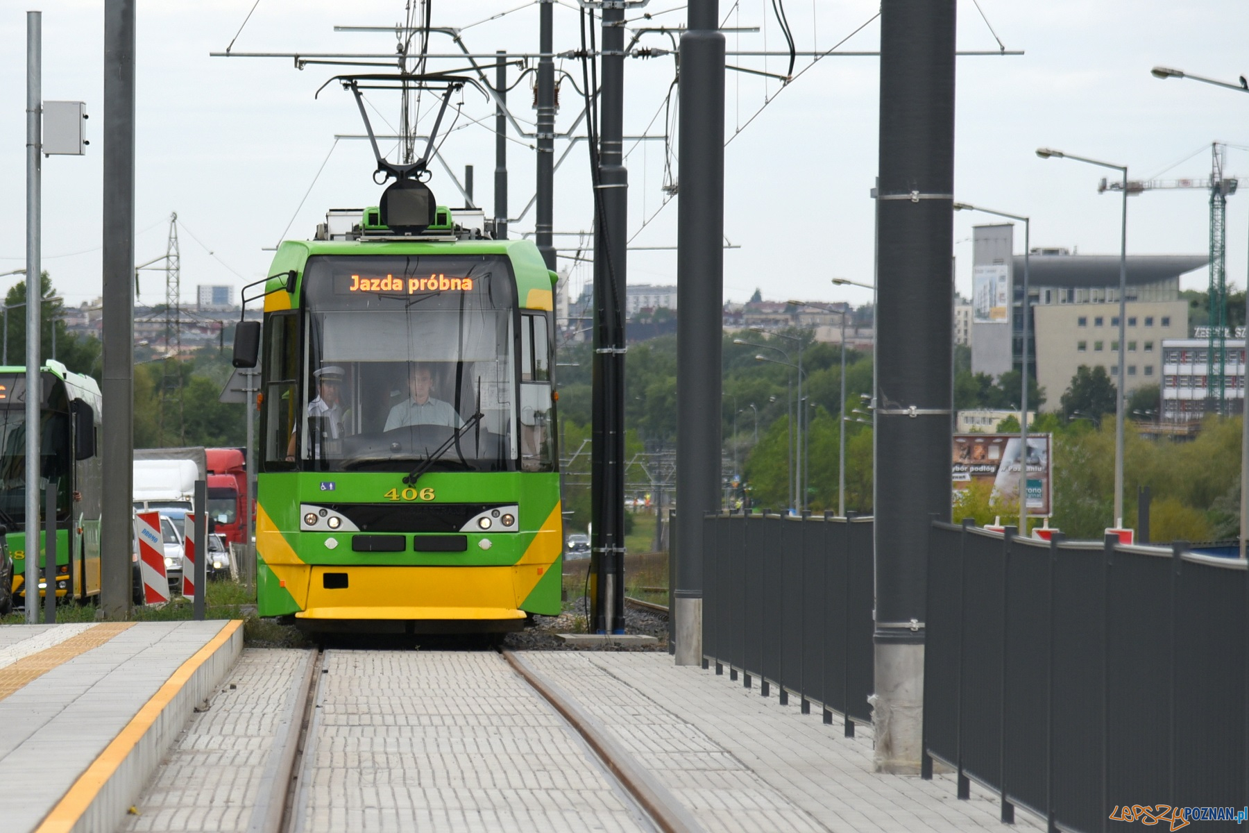 Pierwsze tramwaje na GTR  Foto: matreiały prasowe / UMP