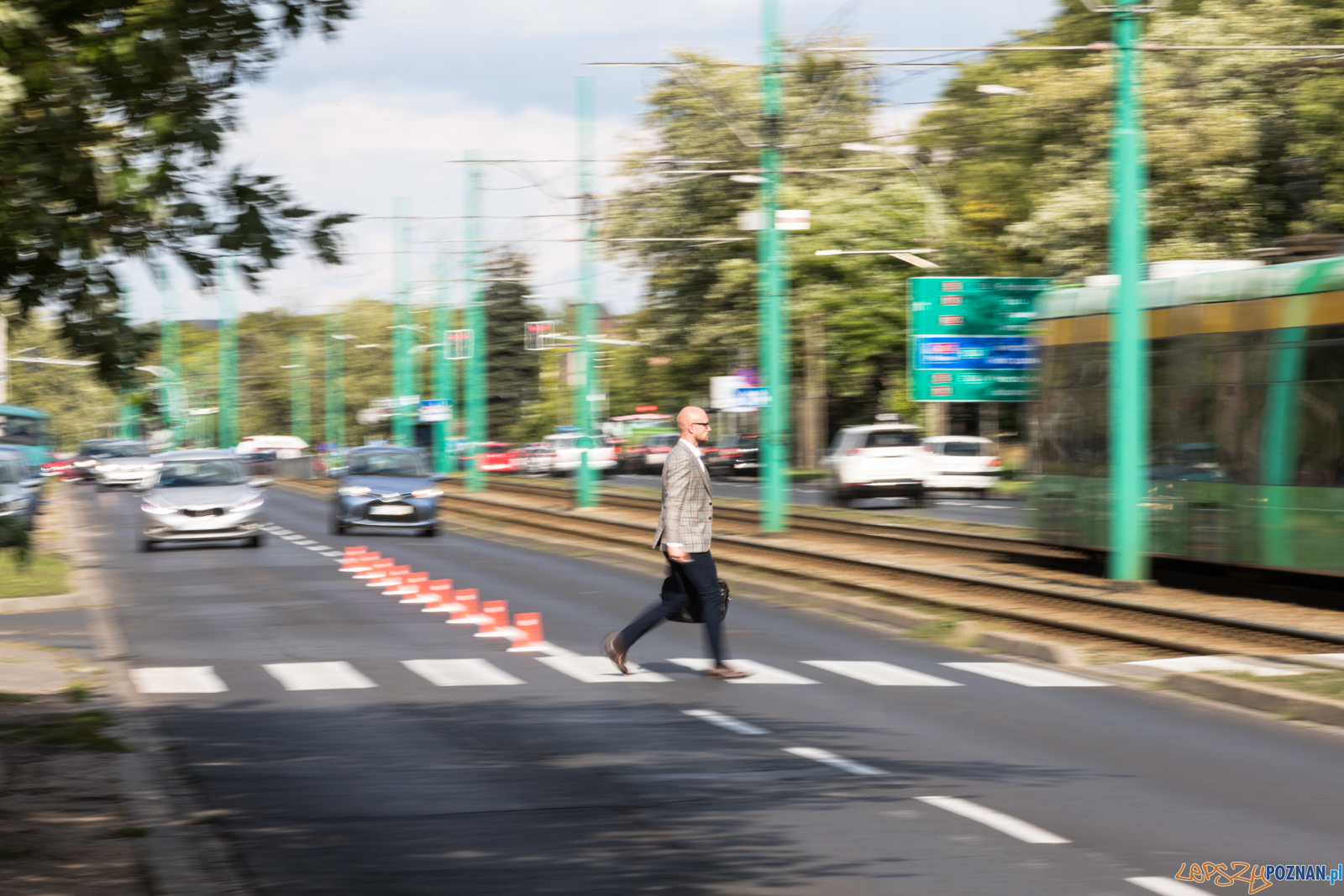 Przejście dla pieszych Grunwaldzka / Marszałkowska  Foto: lepszyPOZNAN.pl/Piotr Rychter