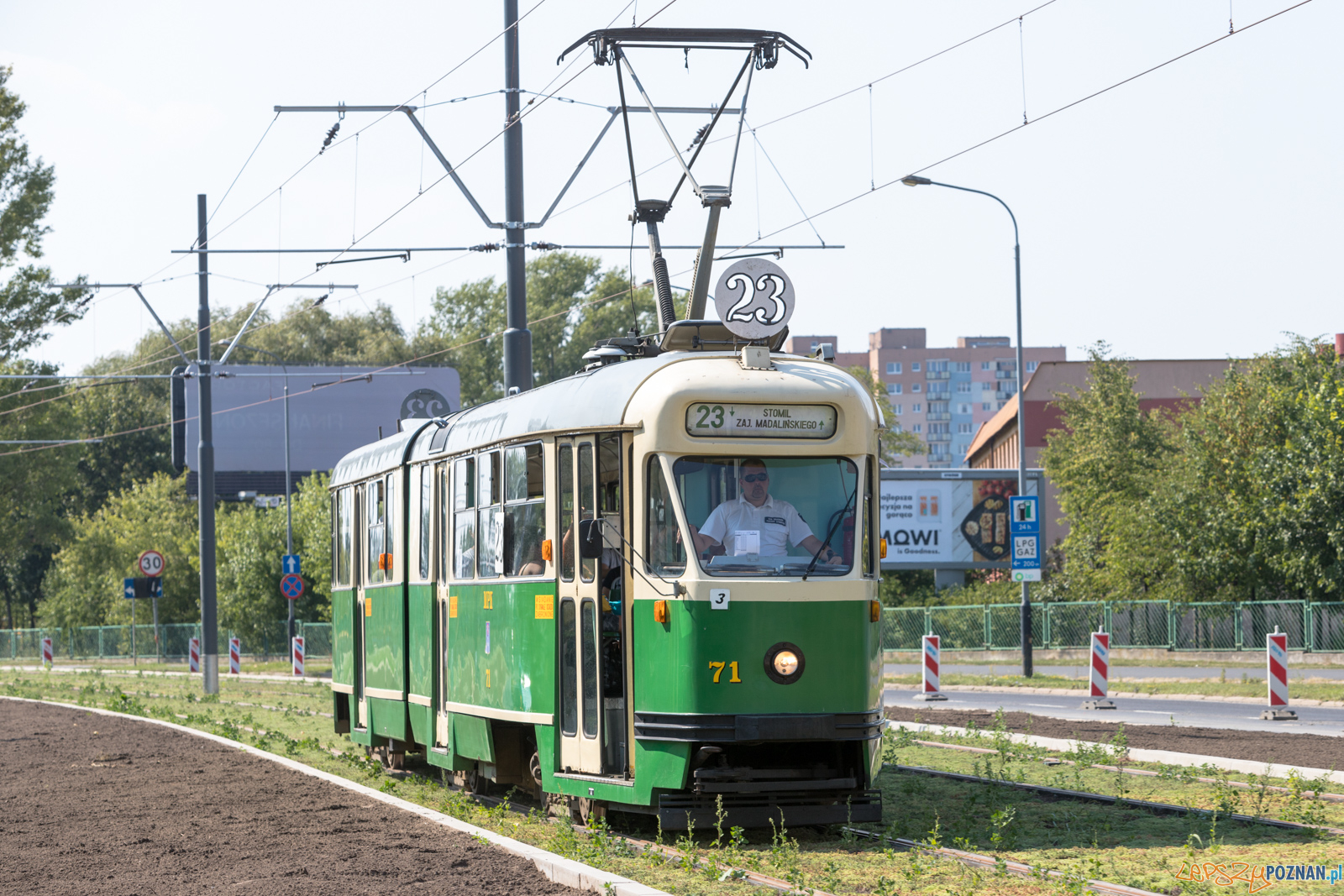 Linia turystyczna na GTR  Foto: lepszyPOZNAN.pl/Piotr Rychter