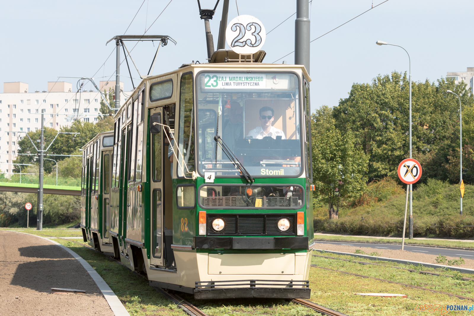 Linia turystyczna na GTR  Foto: lepszyPOZNAN.pl/Piotr Rychter