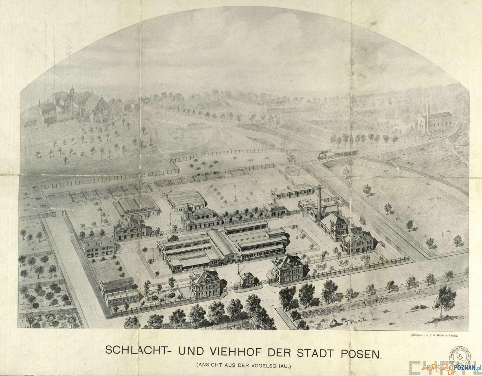 Stara Rzeźnia 1910 - plan  Foto: F. Motitz / Cyryl / Archiwum Państwowe 