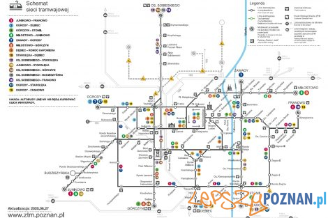 schemat linii tramwajowych od 27 czerwca  Foto: materiały prasowe ZTM