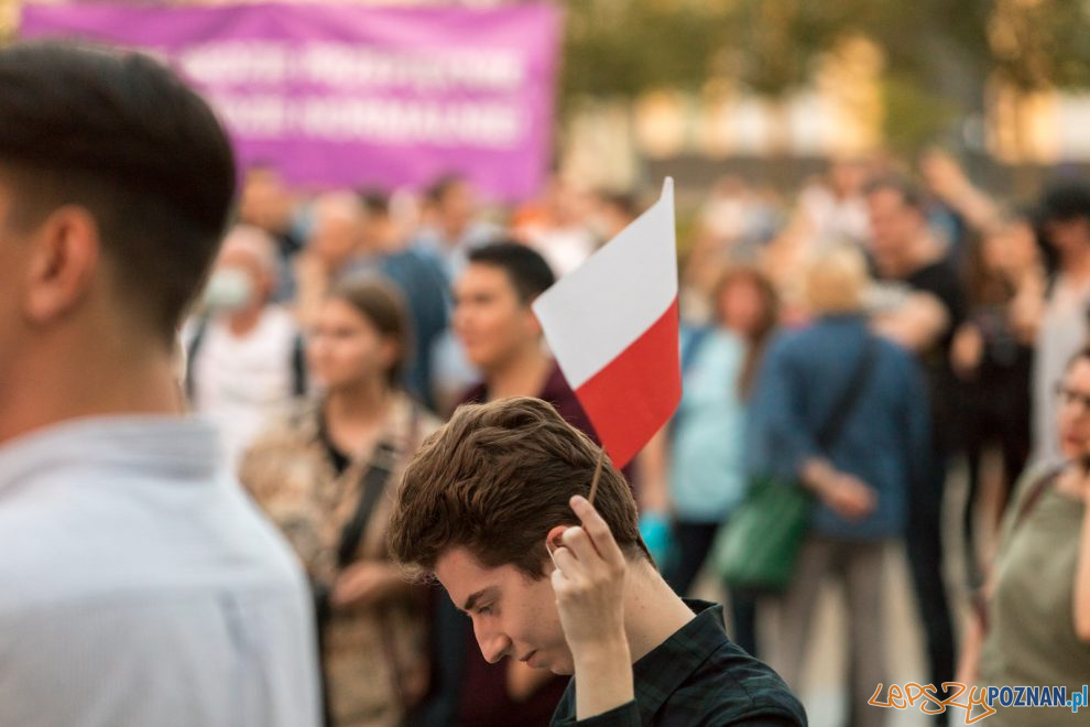 Wieczór wyborczy na placu Wolności  Foto: lepszyPOZNAN.pl/Piotr Rychter