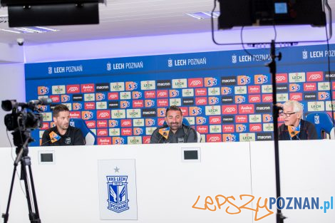 FK Valmiera - konferencja prasowa  Foto: lechpoznan.pl /Przemysław Szyszka