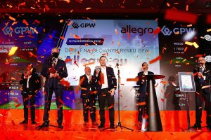 Sukces Allegro podczas giełdowego debiutu  Foto: GPW