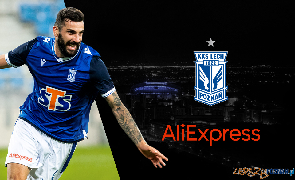 Lech Poznań gra z Aliexpress  Foto: materiały prasowe / lechpoznan.pl