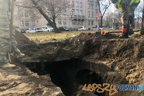 Schron szczelina przeciwlotnicza - Park Wieniawskiego  Foto: Zarząd Zieleni Miejskiej / fb