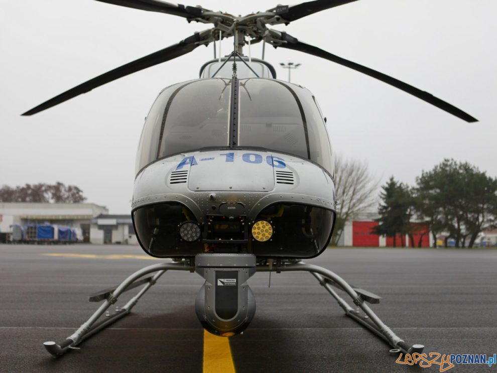 Policyjny Bell 407GXi  Foto: materiały prasowe / KWP Poznań