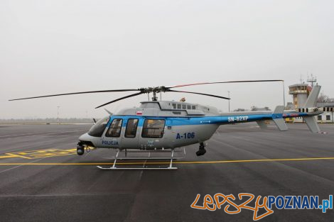 Policyjny Bell 407GXi  Foto: materiały prasowe / KWP Poznań