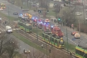 Wypadek Zamenhofa  Foto: Alert Poznan