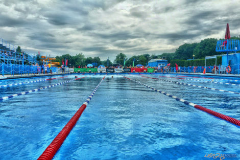 Basen 50-metrowy Chwiałka podczas zawodów triathlonowych  Foto:  Bartosz Jasiński / POSiR