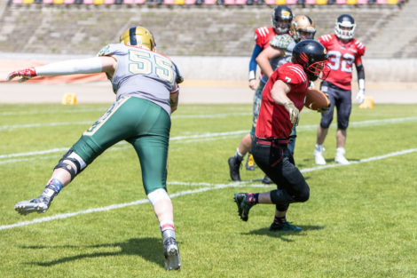 LFA: Armia Poznań - Wilki Łódzkie 28:6 - Golęcin, Poznań 5.  Foto: LepszyPOZNAN.pl / Paweł Rychter