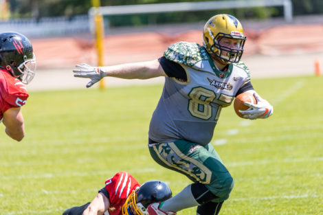 LFA: Armia Poznań - Wilki Łódzkie 28:6 - Golęcin, Poznań 5.  Foto: LepszyPOZNAN.pl / Paweł Rychter