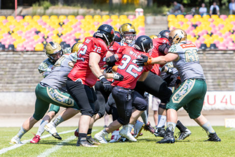 LFA: Armia Poznań - Wilki Łódzkie 28:6 - Golęcin, Poznań 5.  Foto: LepszyPOZNAN.pl / Paweł Rychter