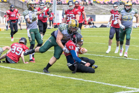 LFA: Armia Poznań - Wilki Łódzkie 28:6 - Golęcin, Poznań 5.  Foto: LepszyPOZNAN.pl / Paweł Rychter