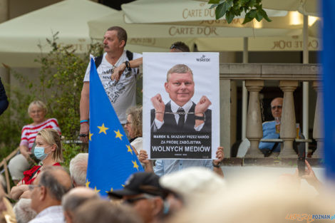 #MuremZaTVN - W obronie niezależnych mediów  Foto: lepszyPOZNAN.PL/Piotr Rychter