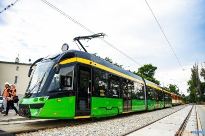 Pierwsze tramwaje na trasie do Naramowic  Foto: materiały prasowe / UMP