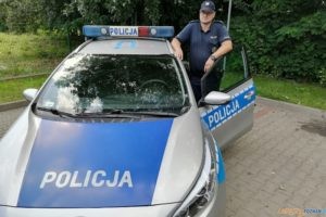 sierż. sztab. Dariusz Kędziora z Komisariatu Policji w Czerwonaku  Foto: materiały prasowe / KWP