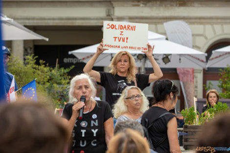 #MuremZaTVN - W obronie niezależnych mediów  Foto: lepszyPOZNAN.PL/Piotr Rychter