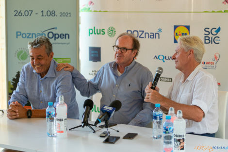 Poznań Open 2021 - Björn Borg, WOjciech Fibak, Krzysztof Jorda  Foto: lepszyPOZNAN.PL/Piotr Rychter