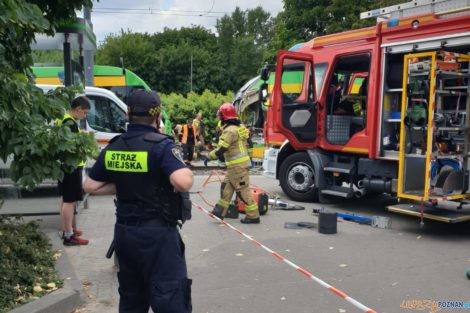 Wypadek na Starołęce  Foto: FB / sm_poznan