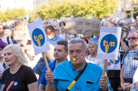 Wolne Media - protest na placu Wolności  Foto: lepszyPOZNAN.PL/Piotr Rychter