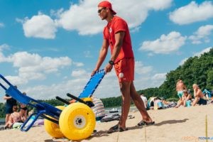 Wózek amfibia na kąpielisku  Foto: materiały prasowe / UMP