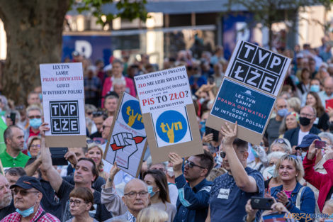 Wolne Media - protest na placu Wolności  Foto: lepszyPOZNAN.PL/Piotr Rychter