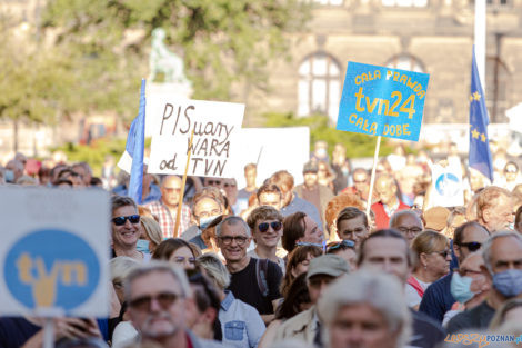 Wolne Media - protest na placu Wolności  Foto: lepszyPOZNAN.PL/Piotr Rychter
