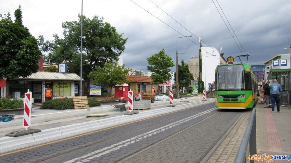 Budowa przystanku wiedeńskiego na Głogowskiej (sierpień 2021)  Foto: UMP