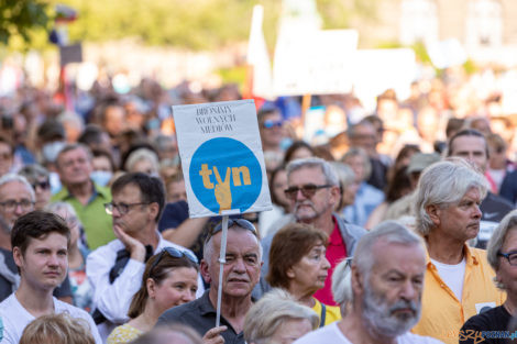 Wolne Media - protest na placu Wolności  Foto: lepszyPOZNAN.PL/Piotr Rychter