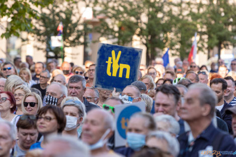 Wolne Media - protest na placu Wolności  Foto: lepszyPOZNAN.PL/Piotr Rychter
