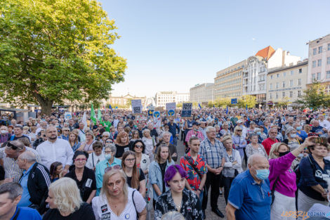 Wolne Media - protest na placu Wolności  Foto: lepszyPOZNAN.PL/Piotr Rychter