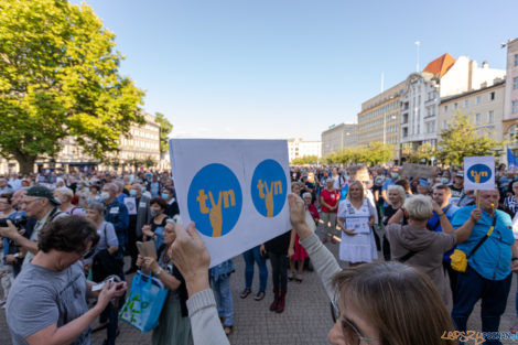 Wolne Media - protest na placu Wolności  Foto: lepszyPOZNAN.PL/Piotr Rychter