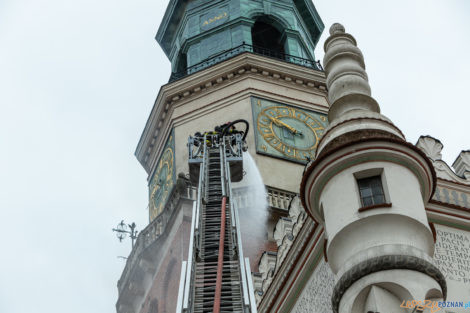 Ćwiczenia Strażaków na Starym Rynku  Foto: lepszyPOZNAN.pl/Piotr Rychter